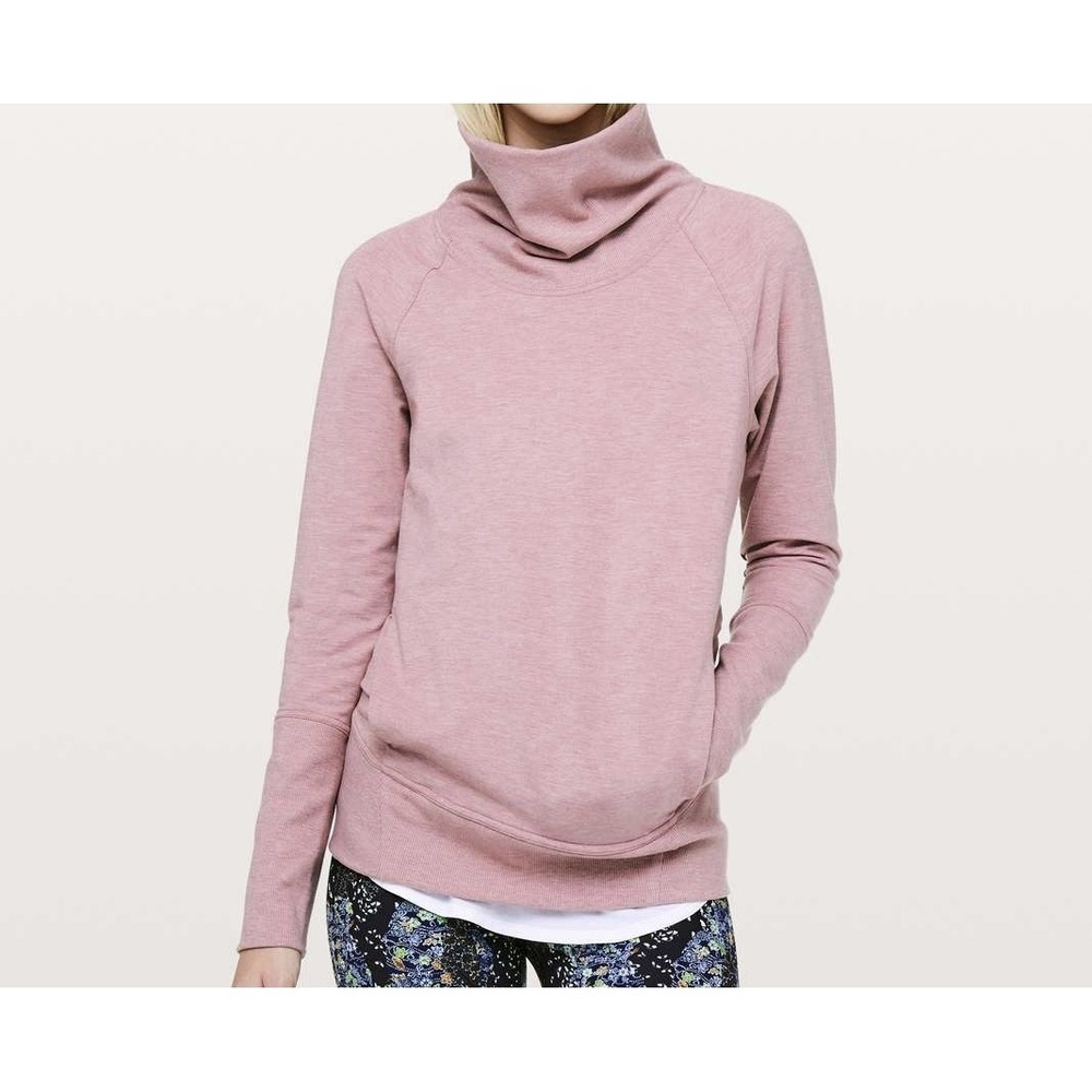 Lululemon‎ High Lines Pullover Heathered Vintage Mauve Women's Size 6
